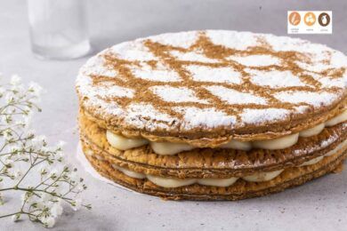 Milhojas crema